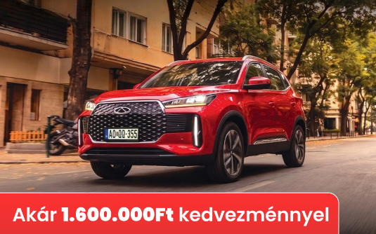 Chery Tiggo 4 CSH - akár 1.600.000 Ft kedvezménnyel