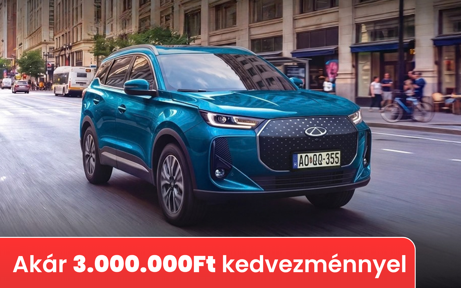 Chery Tiggo 7 CSH - akár 2.500.000 Ft kedvezménnyel