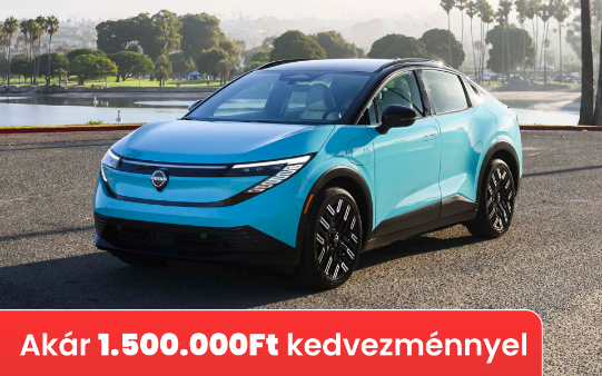 Nissan Leaf - akár 1.500.000 Ft kedvezménnyel