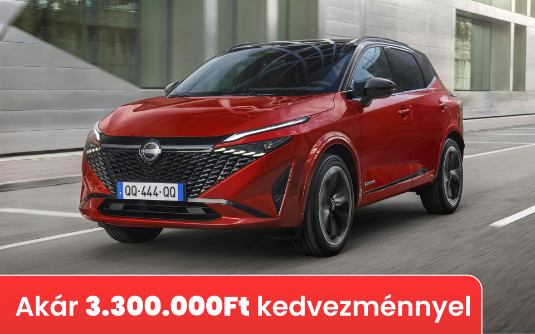Nissan Qashqai (2025) - akár 3.300.000 Ft kedvezménnyel