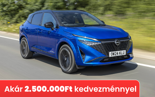 Nissan Qashqai (2026) - akár 2.500.000 Ft kedvezménnyel
